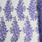 Rosa 3d Floral Design With Rhinestones 54" Wide| New Creations Fabric & Foam Inc.
