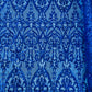 Heart Sequin Damask Fabric 54” Wide| New Creations Fabric & Foam Inc.