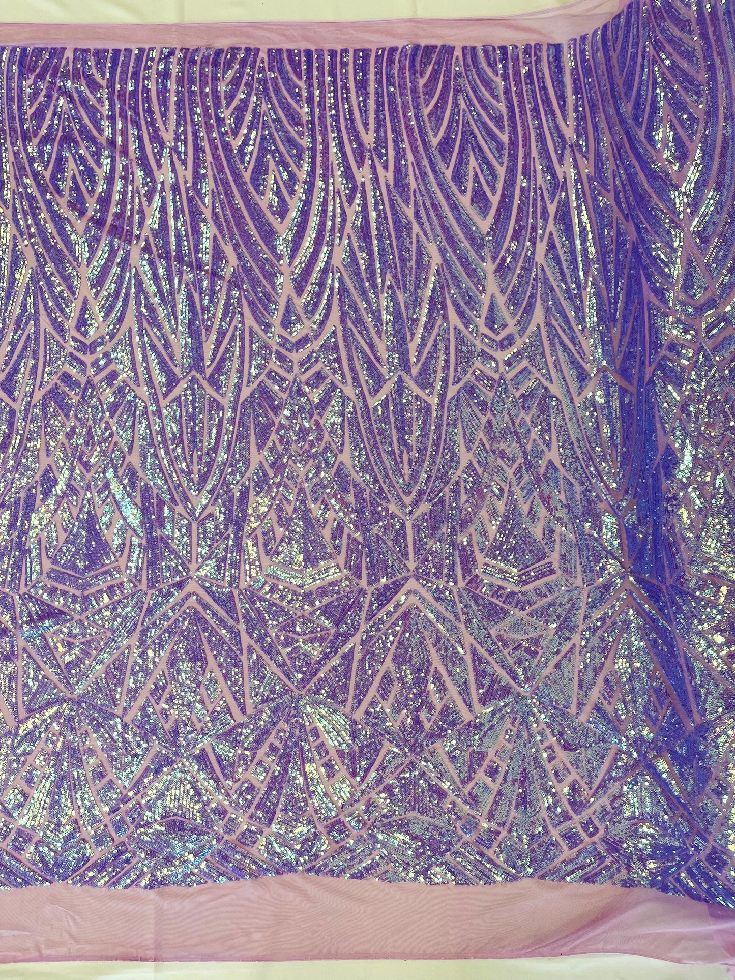 Geometric Sequin Fabric 54” Wide| New Creations Fabric & Foam Inc.