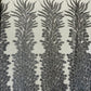 New Vegas heavy beaded feather design embroidery on a mesh fabric-Sold by the panel