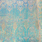 Sea Shell Sequin Damask Fabric 54” Wide| New Creations Fabric & Foam Inc.