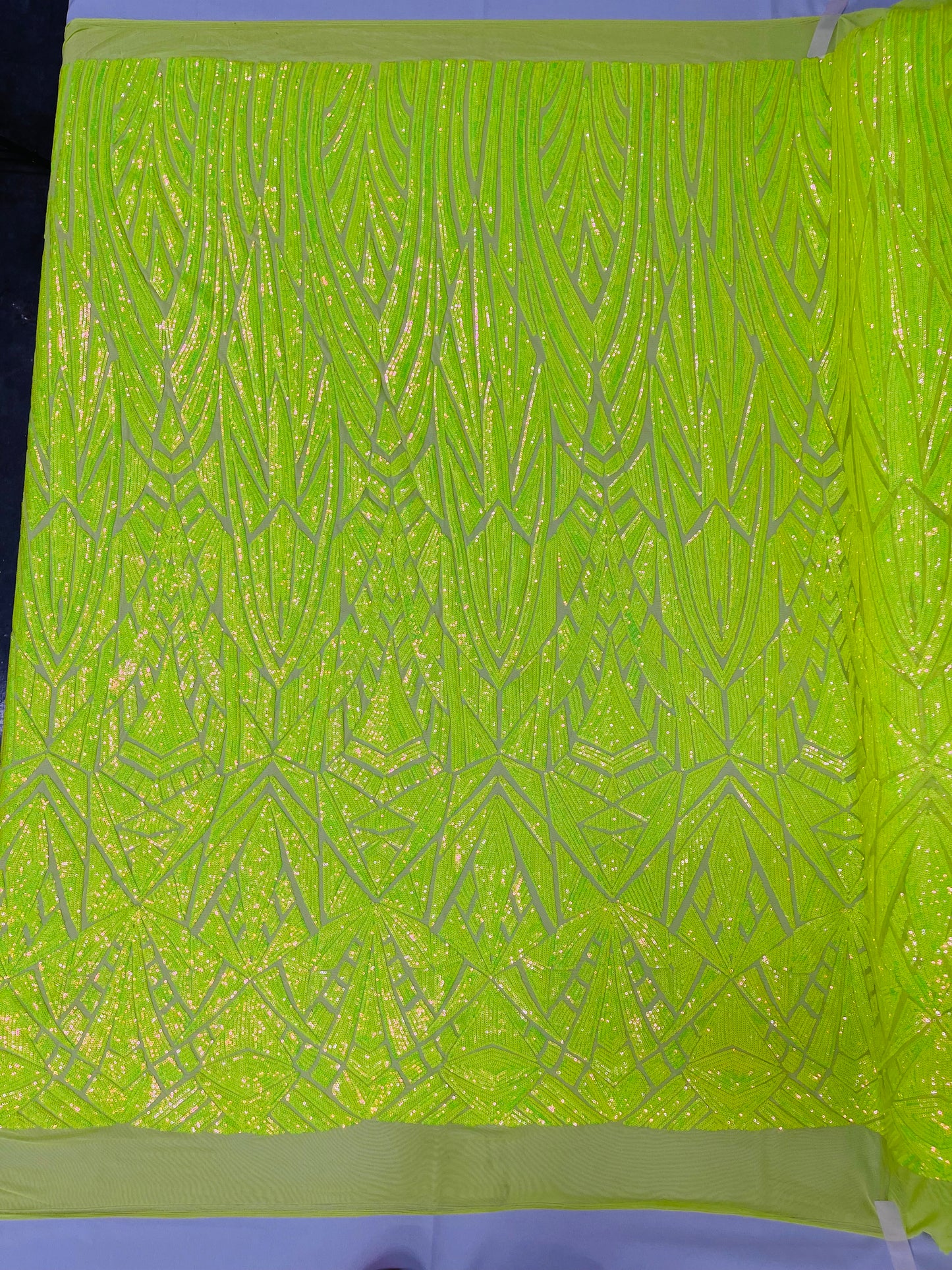 Geometric Sequin Fabric 54” Wide| New Creations Fabric & Foam Inc.