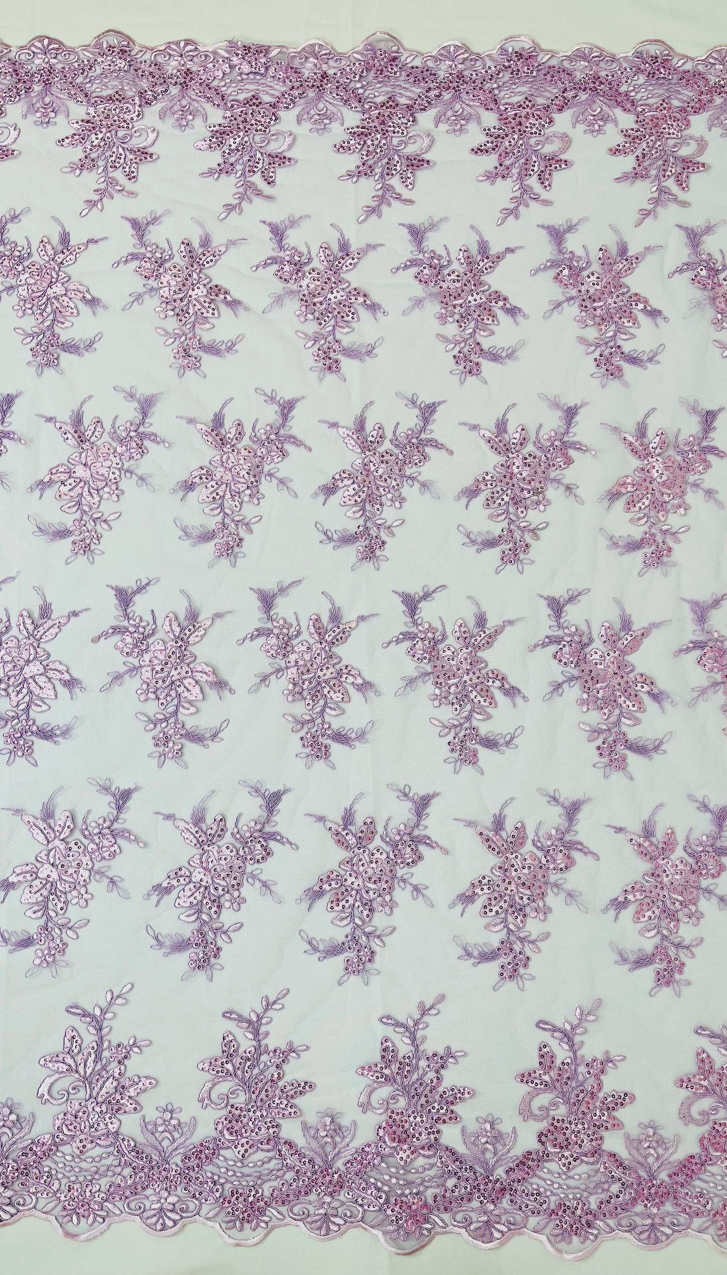 Valentina Embroider Floral Lace 54" Wide| New Creations Fabric & Foam Inc.