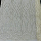 Heavy Beaded Damask Lace 54" Wide| New Creations Fabric & Foam Inc.