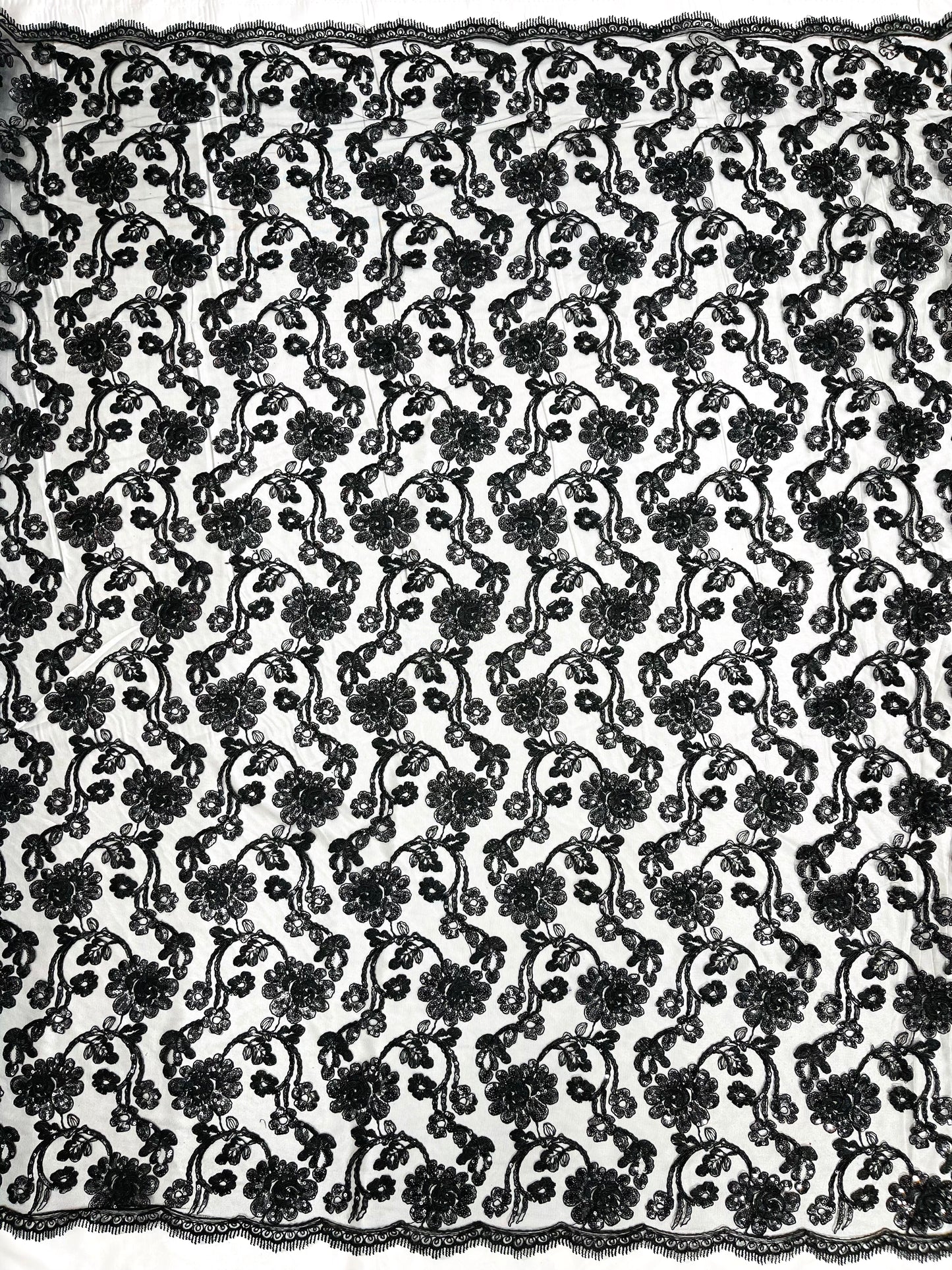 Pamela Floral Lace 54" Wide| New Creations Fabric & Foam Inc.