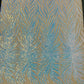 Phoenix Sequin Feather Fabric 54” Wide| New Creations Fabric & Foam Inc.