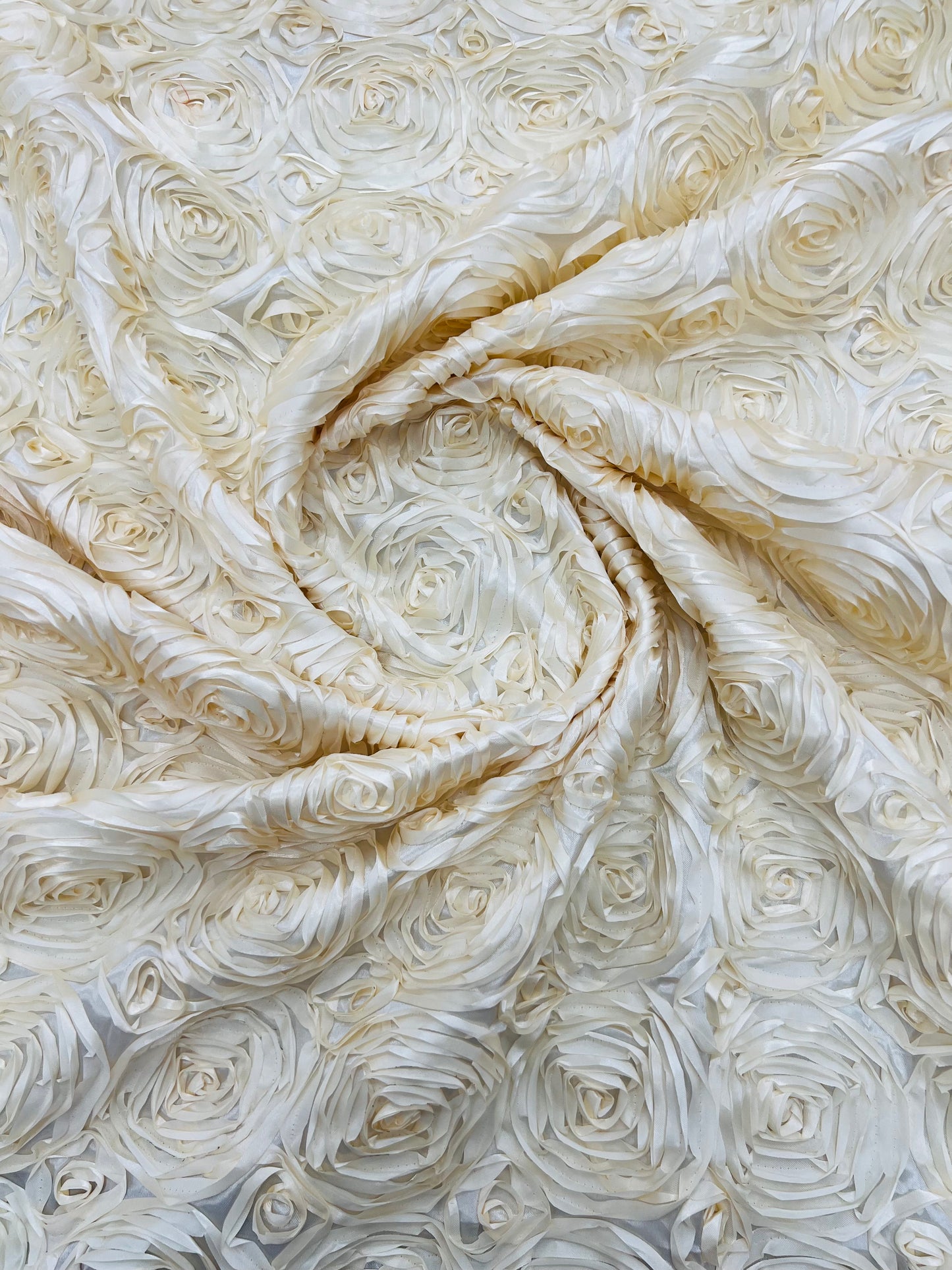 Rosette 3D Satin 54" Wide | New Creation Fabric & Foam Inc.