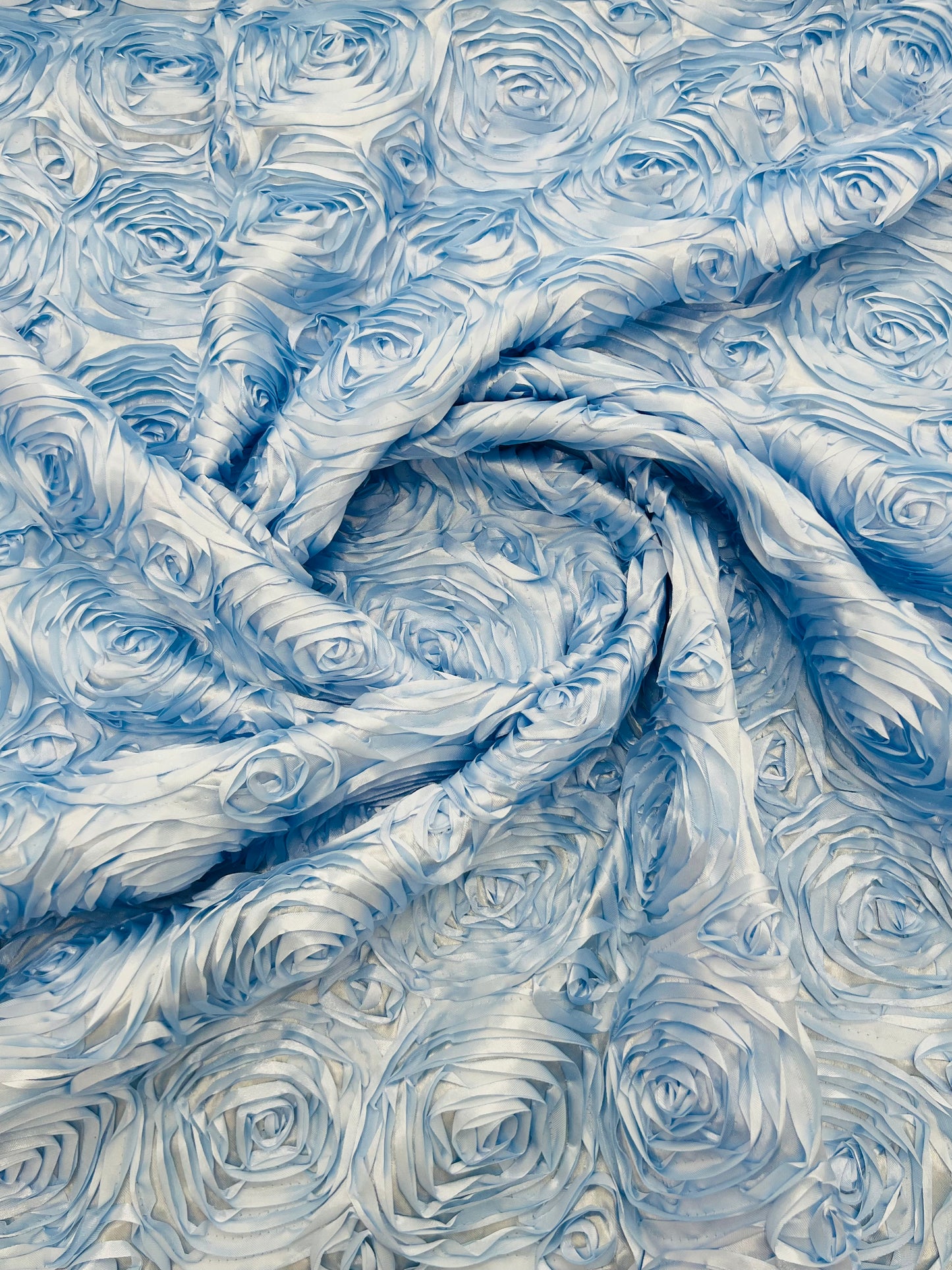 Rosette 3D Satin 54" Wide | New Creation Fabric & Foam Inc.
