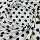 Polka Dot Satin 58" Wide| New Creations Fabric & Foam Inc.