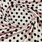 Polka Dot Satin 58" Wide| New Creations Fabric & Foam Inc.