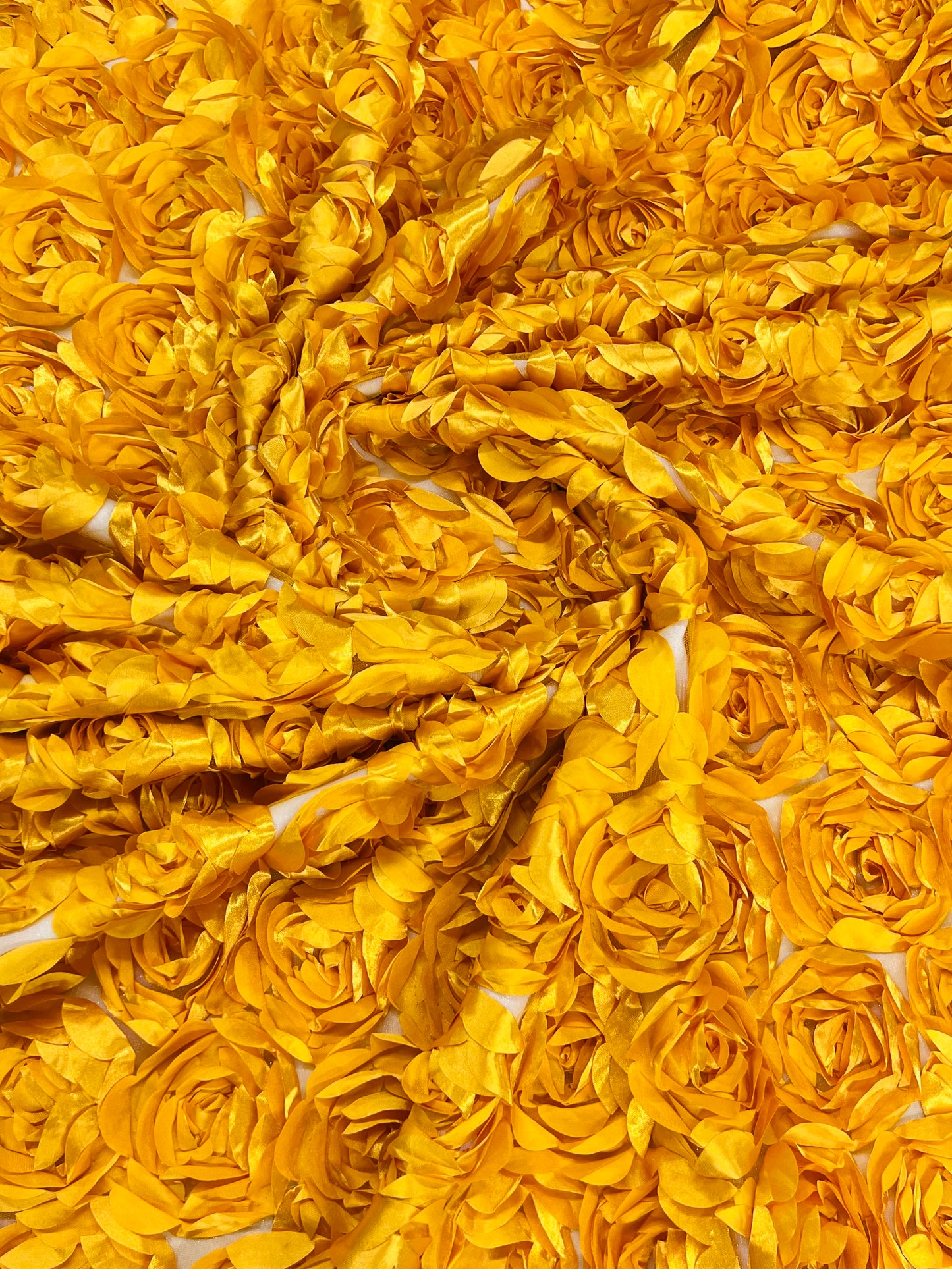 3D Roses On A Mesh 54" Wide| New Creations Fabric & Foam Inc.