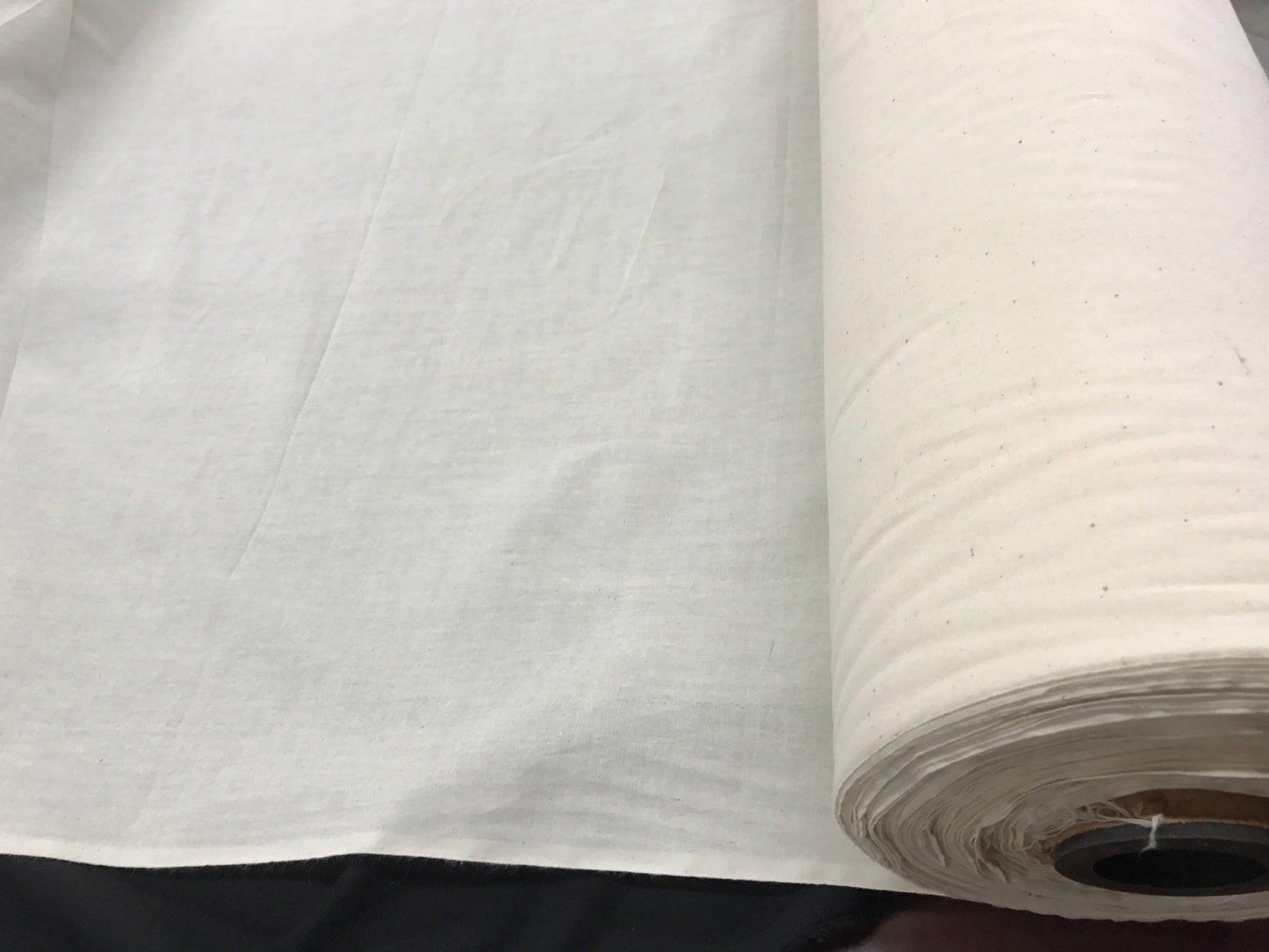Ivory Muslin natural 100% cotton medium quality unbleached fabric - 45 - 48" wide - pattern maker fabric - sold by the yard. - New Creations Fabric & Foam Inc