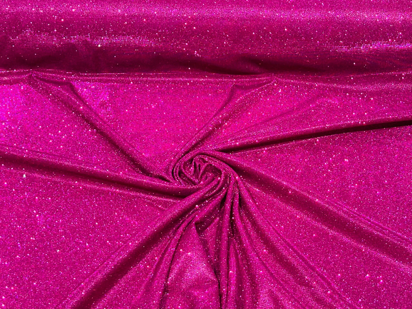 Magenta 58/60" Wide Full Glitter Covered Shimmer Fabric By The Yard - New Creations Fabric & Foam Inc