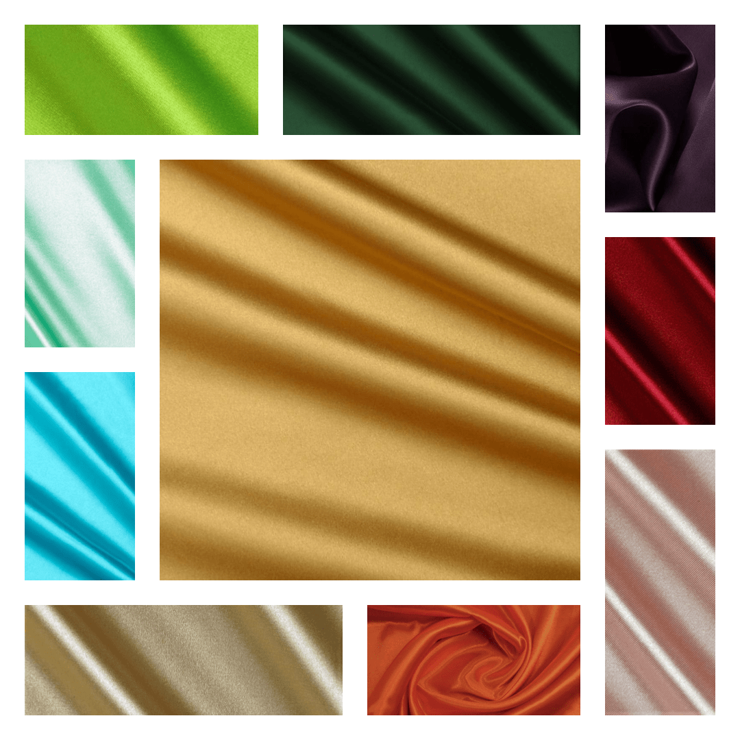 MATTE SATIN FABRIC (PEAU DE SOIE) (by the yard) - New Creations Fabric & Foam Inc