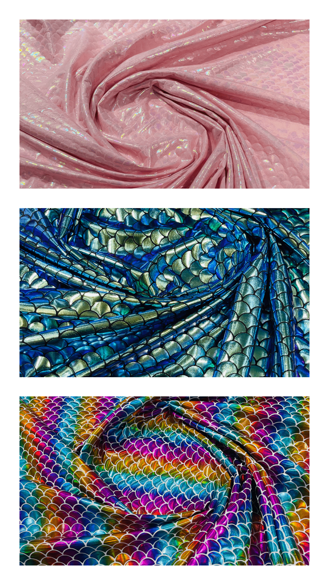 MERMAID FISH FOIL SPANDEX FABRIC (by the yard) - New Creations Fabric & Foam Inc