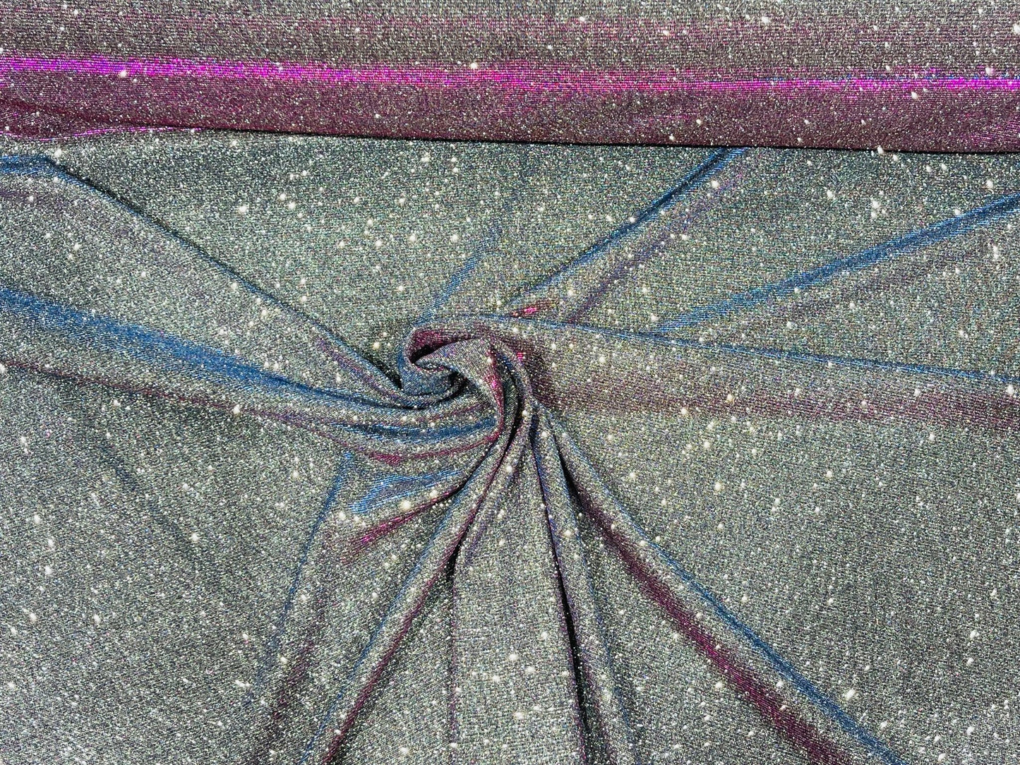 Moon Shadow 58/60" Wide Full Glitter Covered Shimmer Fabric By The Yard - New Creations Fabric & Foam Inc