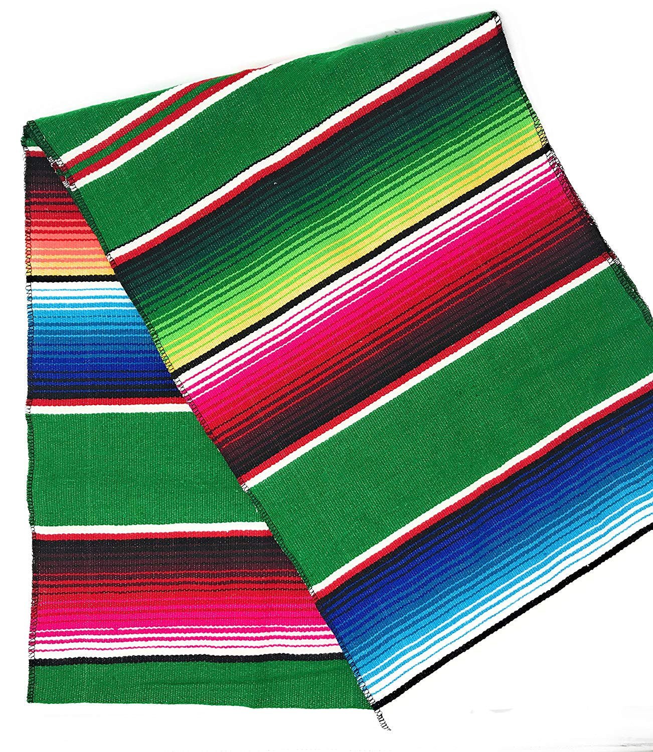 New Creations Fabric & Foam Inc, 14" Wide by 84" Long Mexican Serape Cotton Table Runner - New Creations Fabric & Foam Inc