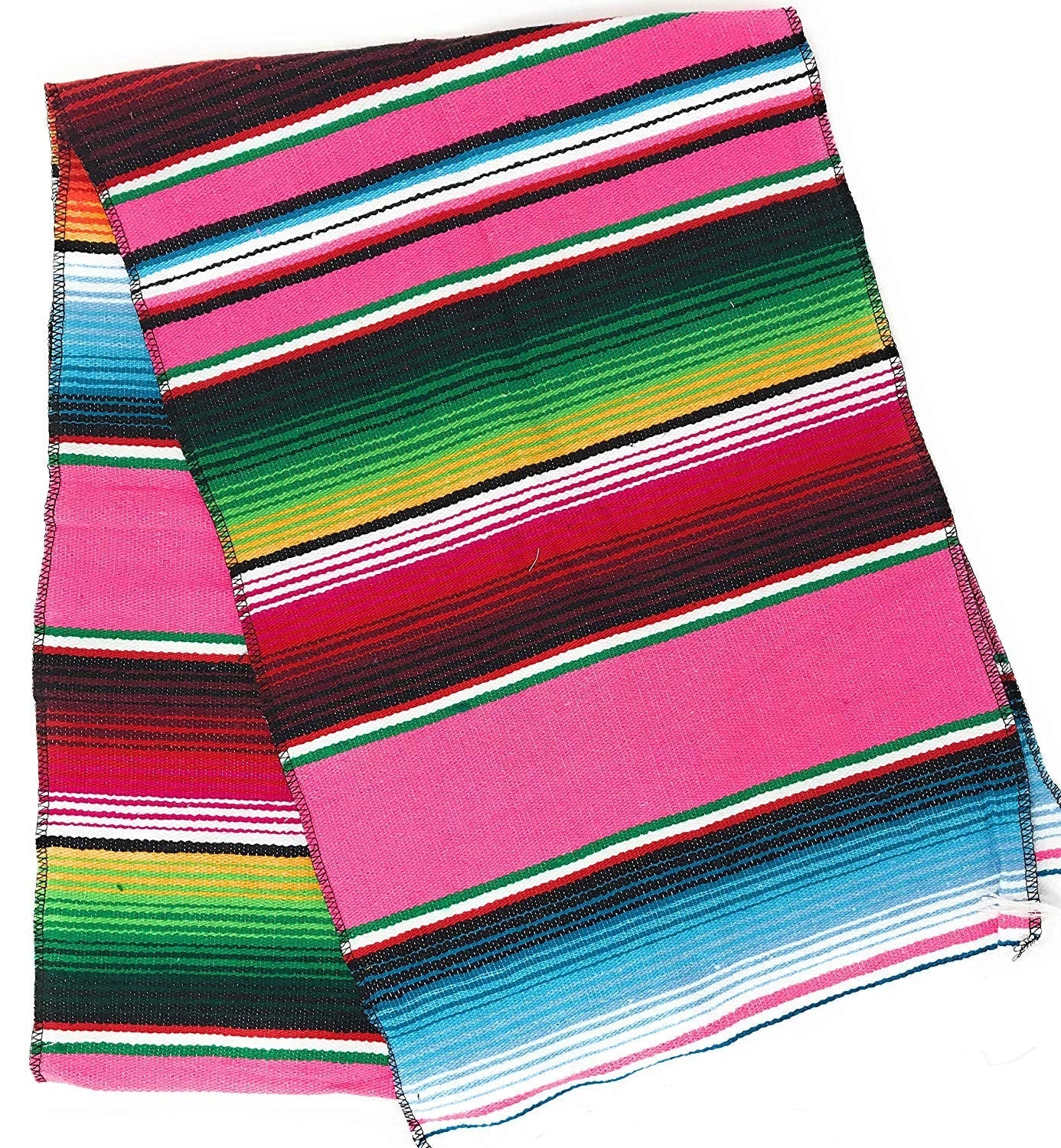 New Creations Fabric & Foam Inc, 14" Wide by 84" Long Mexican Serape Cotton Table Runner - New Creations Fabric & Foam Inc