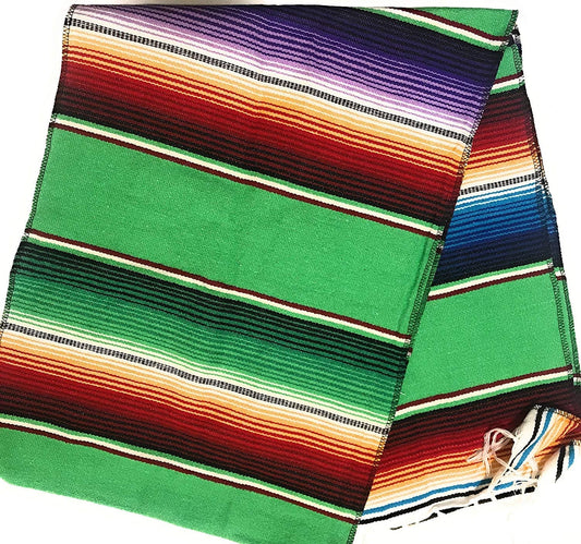 New Creations Fabric & Foam Inc, 14" Wide by 84" Long Mexican Serape Cotton Table Runner - New Creations Fabric & Foam Inc