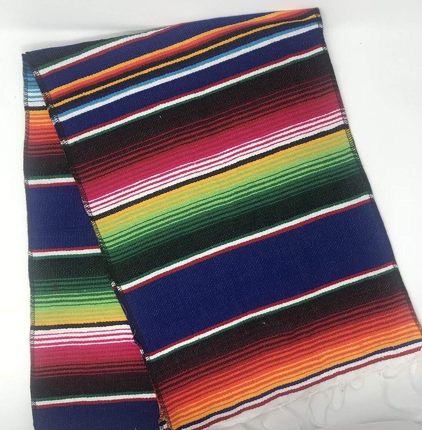 New Creations Fabric & Foam Inc, 14" Wide by 84" Long Mexican Serape Cotton Table Runner - New Creations Fabric & Foam Inc