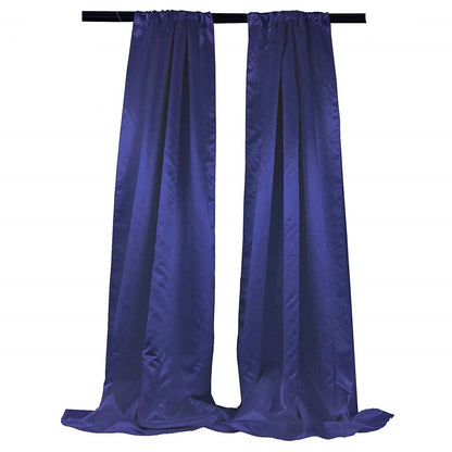 New Creations Fabric & Foam Inc Bridal Satin Backdrop, 1 Pair with 4" Rod Pocket, 5 Feet Wide x 8 Feet High - New Creations Fabric & Foam Inc