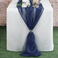 New Creations Fabric & Foam Inc, Chiffon Table Runner 14" by 120" Extra Long, Wedding Runners, Holiday Table Runners, Long Table Runners - New Creations Fabric & Foam Inc