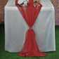 New Creations Fabric & Foam Inc, Chiffon Table Runner 14" Wide by 120" Wide Extra Long, Wedding Runners, Holiday Table Runners, - New Creations Fabric & Foam Inc