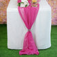New Creations Fabric & Foam Inc, Chiffon Table Runner 18" by 180" Extra Long, Wedding Runners, Holiday Table Runners, Long Table Runners - New Creations Fabric & Foam Inc