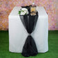 New Creations Fabric & Foam Inc, Chiffon Table Runner 18" Wide by 180" Wide Extra Long, Wedding Runners, Holiday Table Runners, - New Creations Fabric & Foam Inc