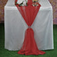 New Creations Fabric & Foam Inc, Chiffon Table Runner 18" Wide by 180" Wide Extra Long, Wedding Runners, Holiday Table Runners, - New Creations Fabric & Foam Inc