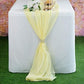 New Creations Fabric & Foam Inc, Chiffon Table Runner 27" Wide by 120" Long Extra Long, Wedding Runners, Holiday Table Runners, - New Creations Fabric & Foam Inc