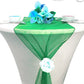 New Creations Fabric & Foam Inc, Chiffon Table Runner 27" Wide by 120" Wide Extra Long, Wedding Runners, Holiday Table Runners, - New Creations Fabric & Foam Inc