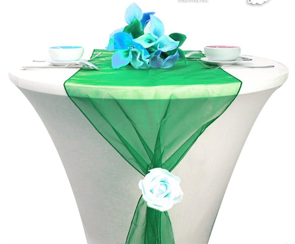 New Creations Fabric & Foam Inc, Chiffon Table Runner 27" Wide by 120" Wide Extra Long, Wedding Runners, Holiday Table Runners, - New Creations Fabric & Foam Inc