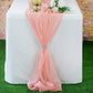 New Creations Fabric & Foam Inc, Chiffon Table Runner 27" Wide by 120" Wide Extra Long, Wedding Runners, Holiday Table Runners, - New Creations Fabric & Foam Inc