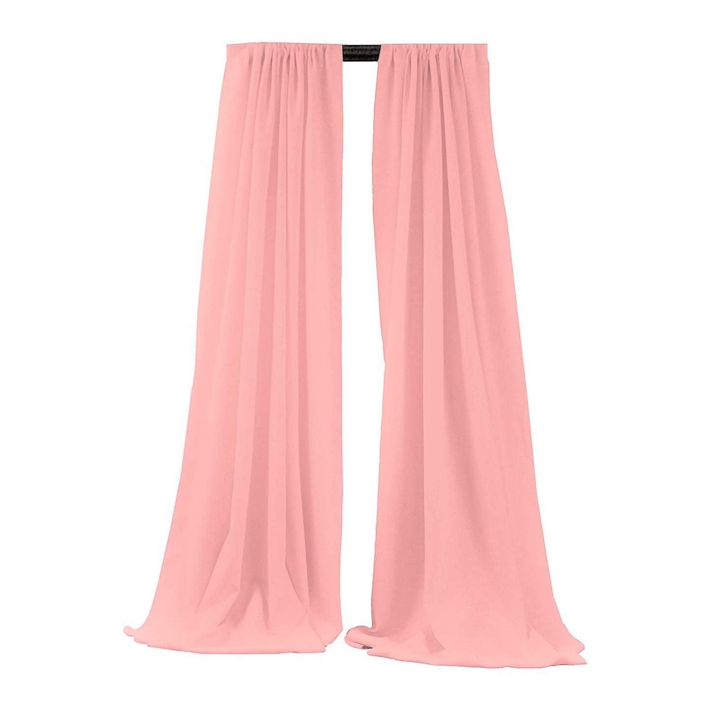 5 Feet Wide x 15 Feet High,  Polyester Seamless Backdrop Drape Curtain Panel / Curtain Room Divider / 2 Panels