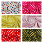 POLKA DOT SATIN CHARMEUSE (by the yard) - New Creations Fabric & Foam Inc