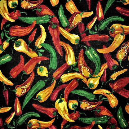 Poly Cotton Chile/pepper print fabric| New Creations Fabric & Foam Inc. - New Creations Fabric & Foam Inc