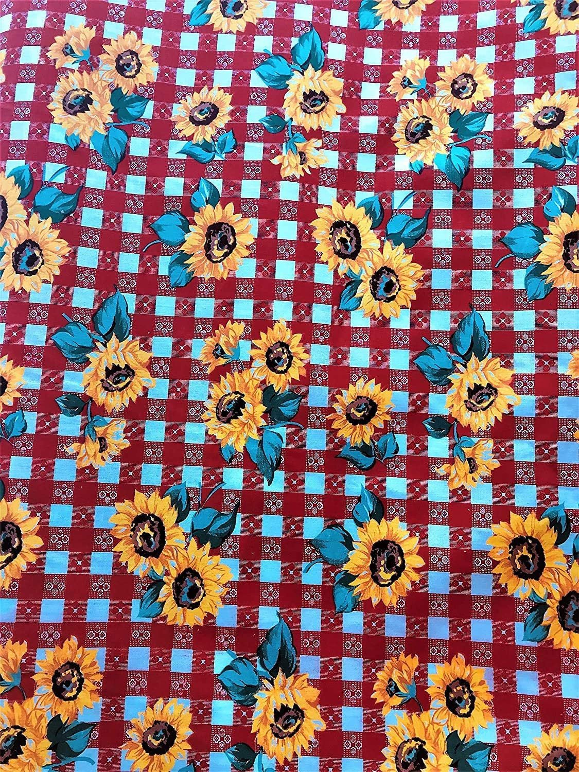 Poly Cotton Sun Flower Print| New Creations Fabric & Foam Inc. - New Creations Fabric & Foam Inc