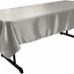 RECTANGULAR BRIDAL SATIN TABLECLOTH (58" x 144" inch) - New Creations Fabric & Foam Inc
