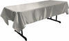 RECTANGULAR BRIDAL SATIN TABLECLOTH (58" x 144" inch) - New Creations Fabric & Foam Inc