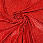 Red 58/60" Wide Full Glitter Covered Shimmer Fabric By The Yard - New Creations Fabric & Foam Inc