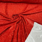 Red 58/60" Wide Full Glitter Covered Shimmer Fabric By The Yard