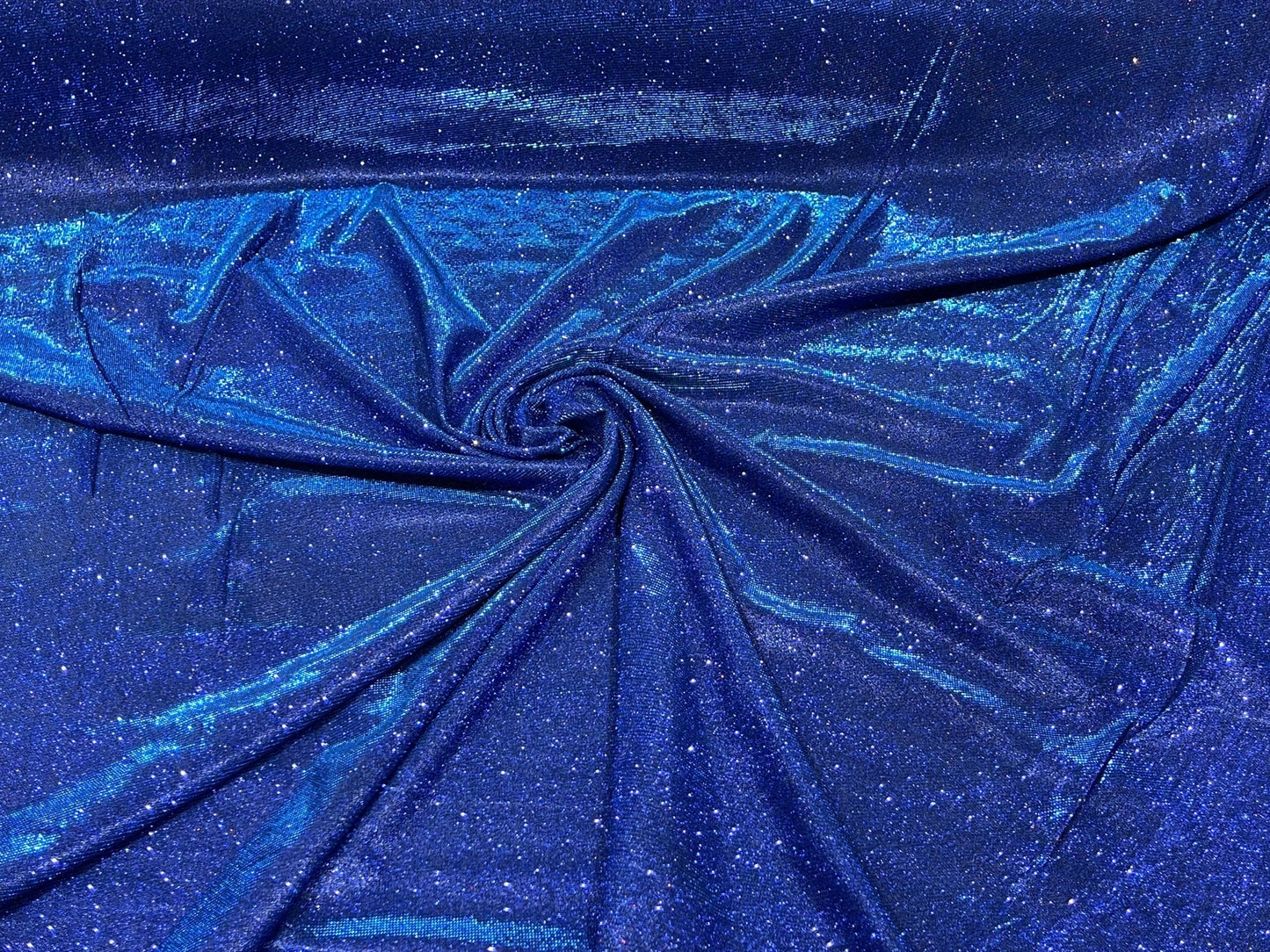 Royal Blue 58/60" Wide Full Glitter Covered Shimmer Fabric By The Yard - New Creations Fabric & Foam Inc