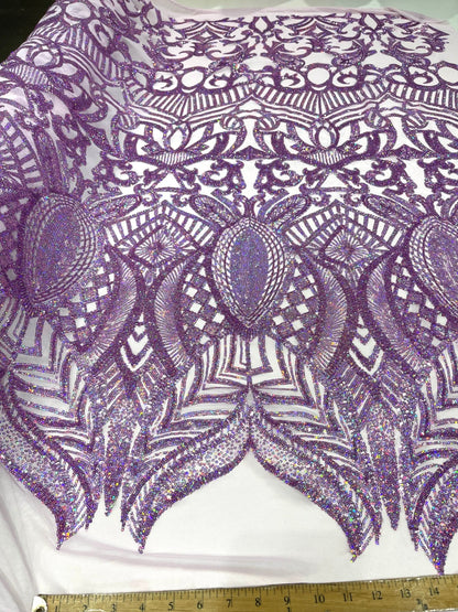 Royalty Sequin Damask Fabric 54” Wide| New Creations Fabric & Foam Inc. - New Creations Fabric & Foam Inc