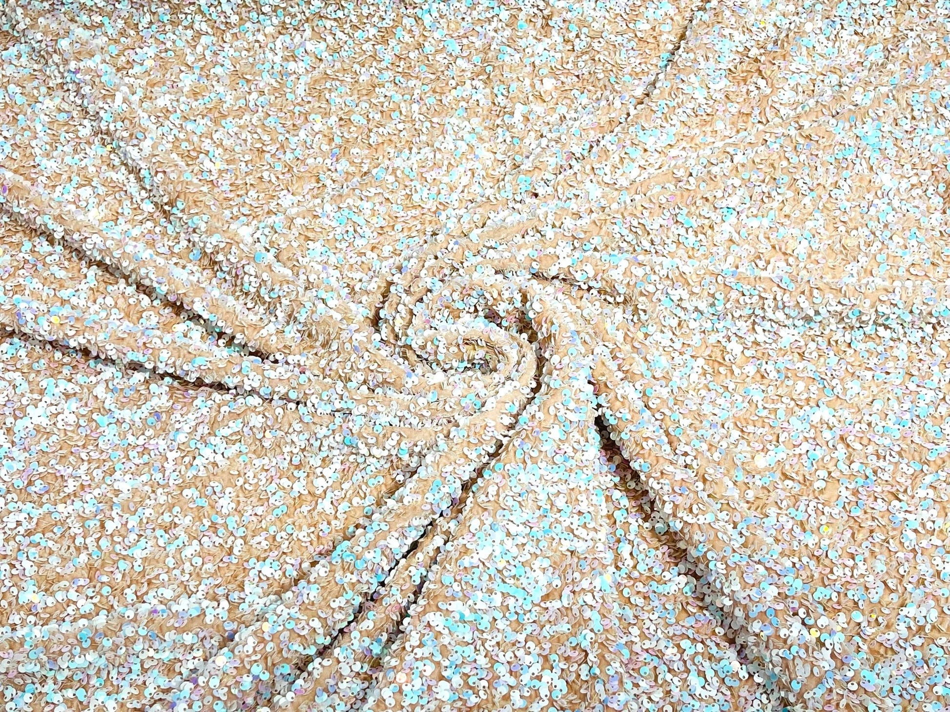 Sequin Velvet Stretch Fabric| New Creations Fabric & Foam Inc. - New Creations Fabric & Foam Inc