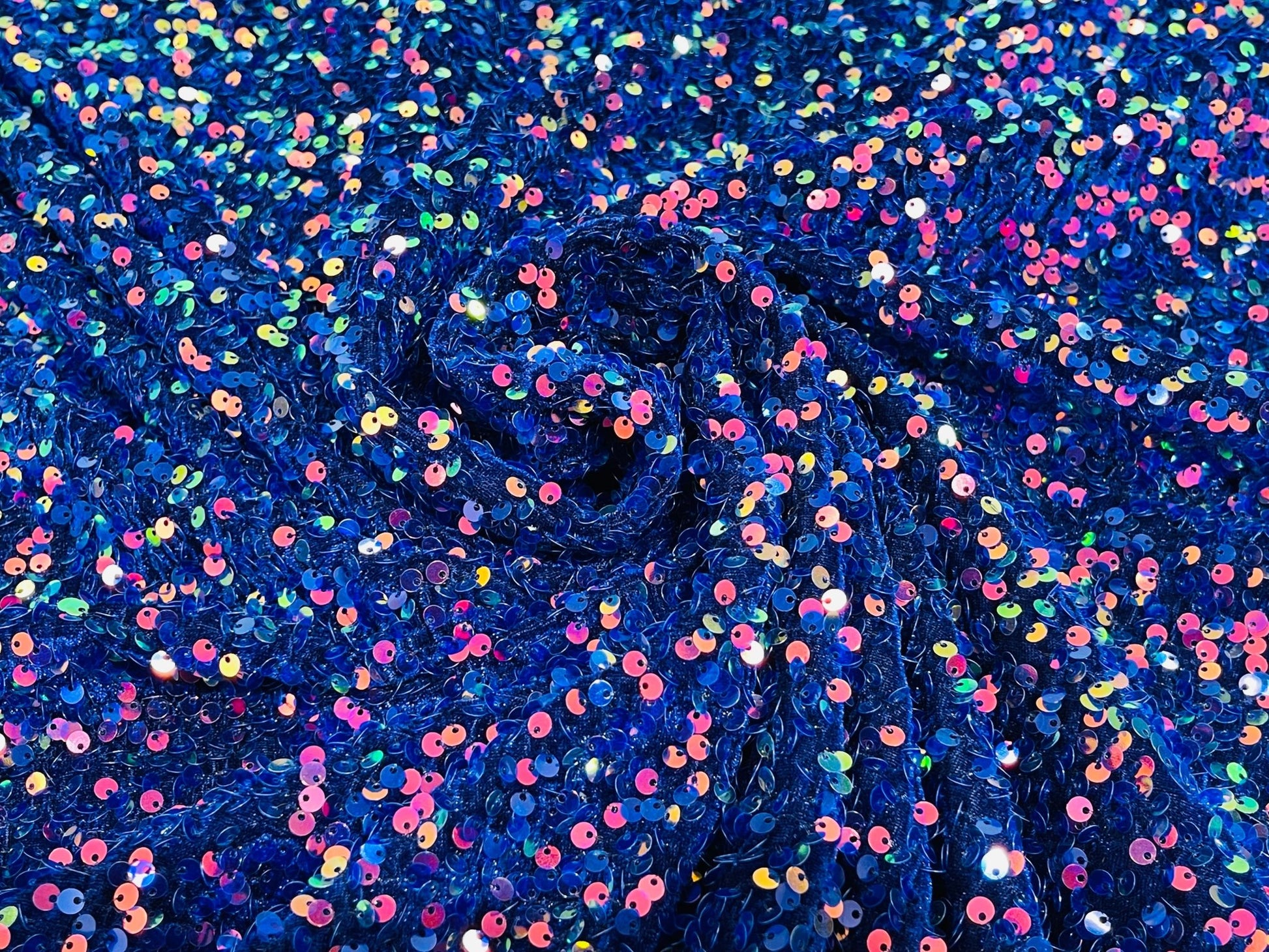 Sequin Velvet Stretch Fabric| New Creations Fabric & Foam Inc. - New Creations Fabric & Foam Inc