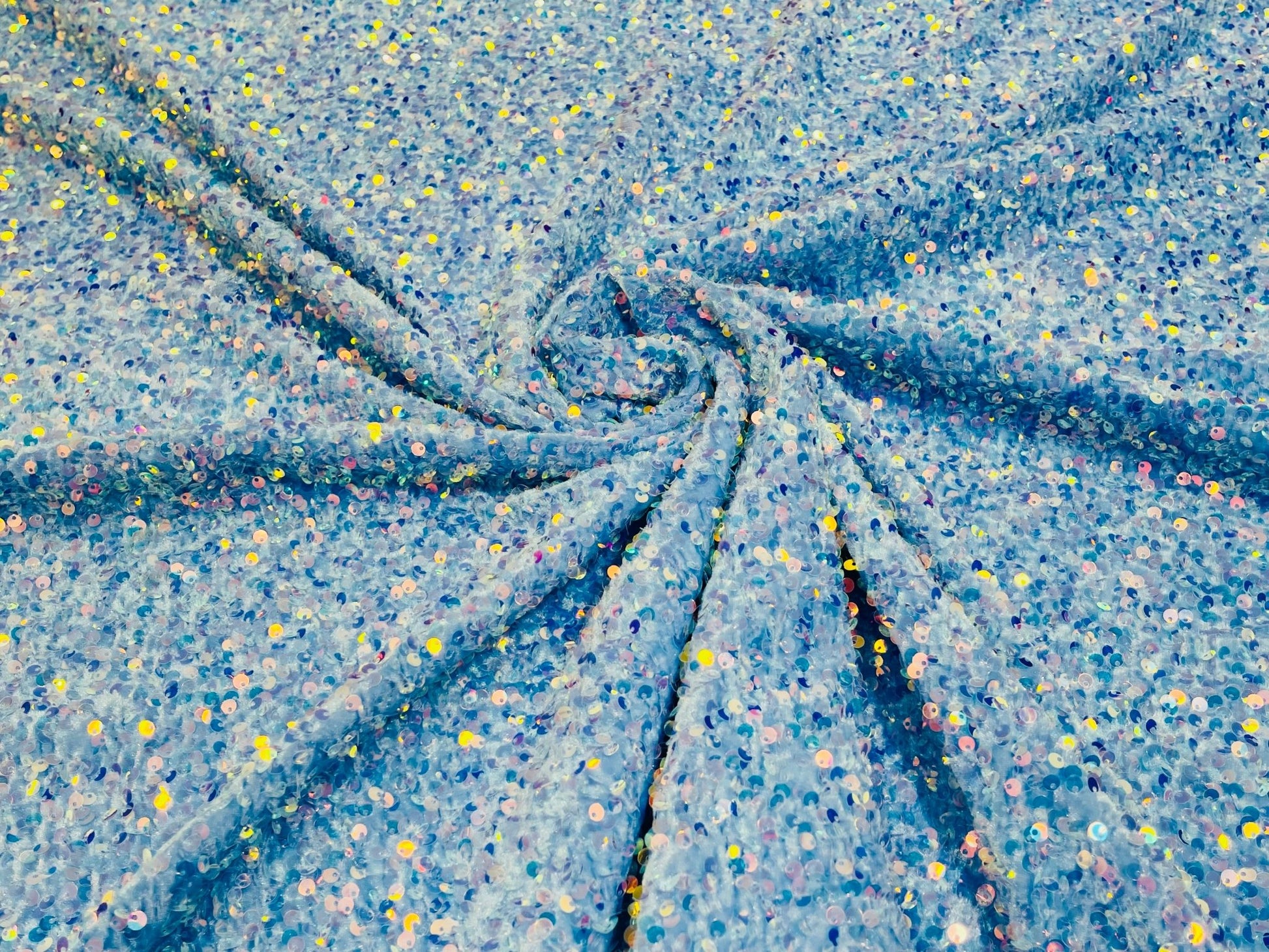 Sequin Velvet Stretch Fabric| New Creations Fabric & Foam Inc. - New Creations Fabric & Foam Inc