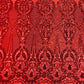 Small Damask Pattern Sequin Fabric 54” Wide| New Creations Fabric & Foam Inc. - New Creations Fabric & Foam Inc