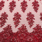 Valentina Floral embroider with sequins on a corded mesh lace fabric - sold by the yard. - New Creations Fabric & Foam Inc
