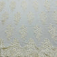 Valentina Floral embroider with sequins on a corded mesh lace fabric - sold by the yard. - New Creations Fabric & Foam Inc